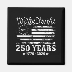 Imã Bandeira Americana Vintage 250 Anos 1776 2026 250º