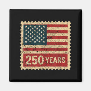 Imã Bandeira Americana Vintage 250 Anos de Aniversário