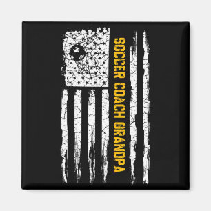 Imã Bandeira Americana Vintage Avô Treinador de Futebo