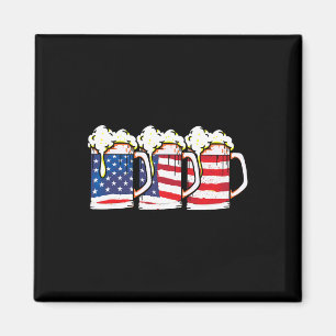 Imã Bandeira Americana Vintage Beer Brewery 4 De Julho