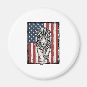 Imã Bandeira Americana Vintage Gravada Patriótica do T