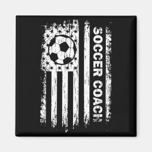 Imã Bandeira Americana Vintage Treinador de Futebol To