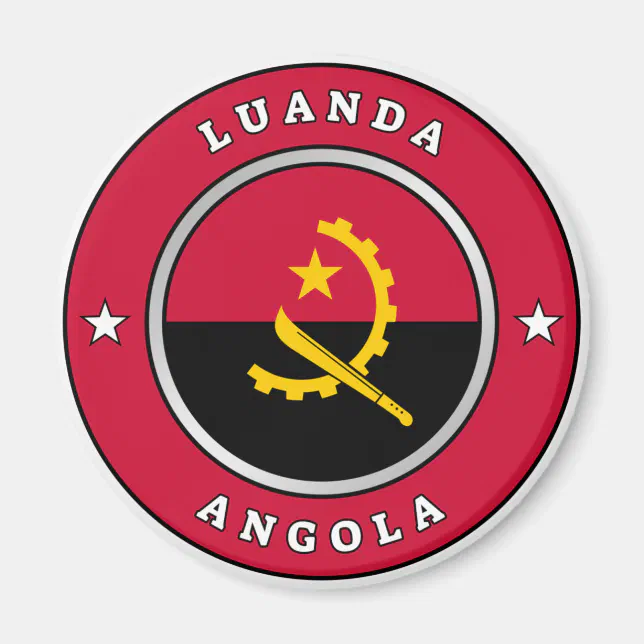 Imã Bandeira Angola | Zazzle Brasil