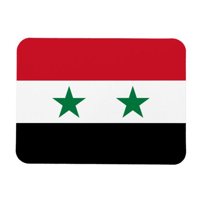Ímã Bandeira antiga da Síria (Horizontal)