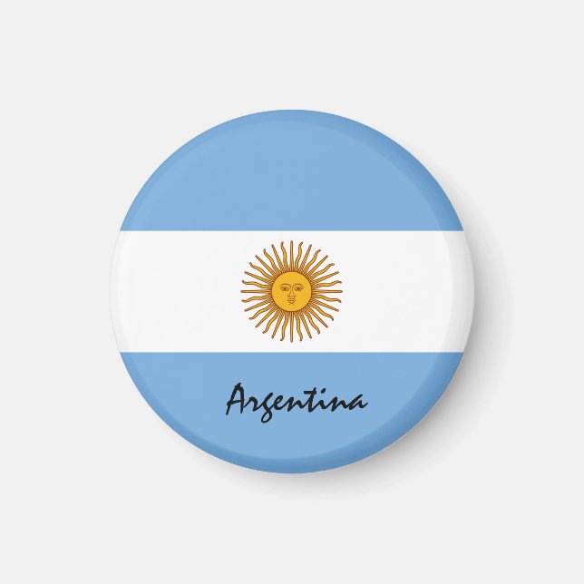 Imã Bandeira argentina e Argentina - fãs de viagem/esp (Frente)