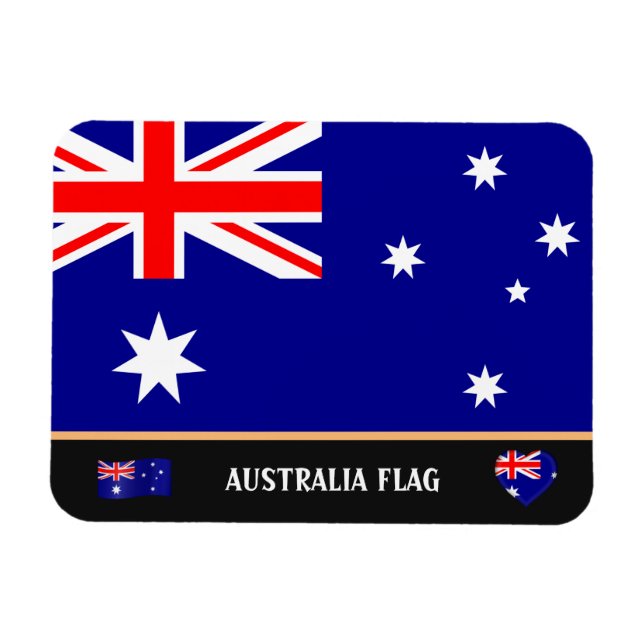 Ímã Bandeira australiana e viagem da Austrália, feriad (Horizontal)
