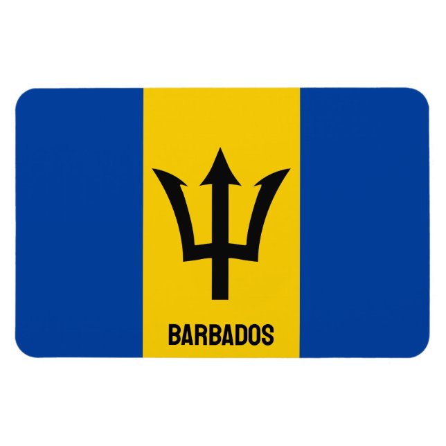 Ímã Bandeira Barbados (Horizontal)