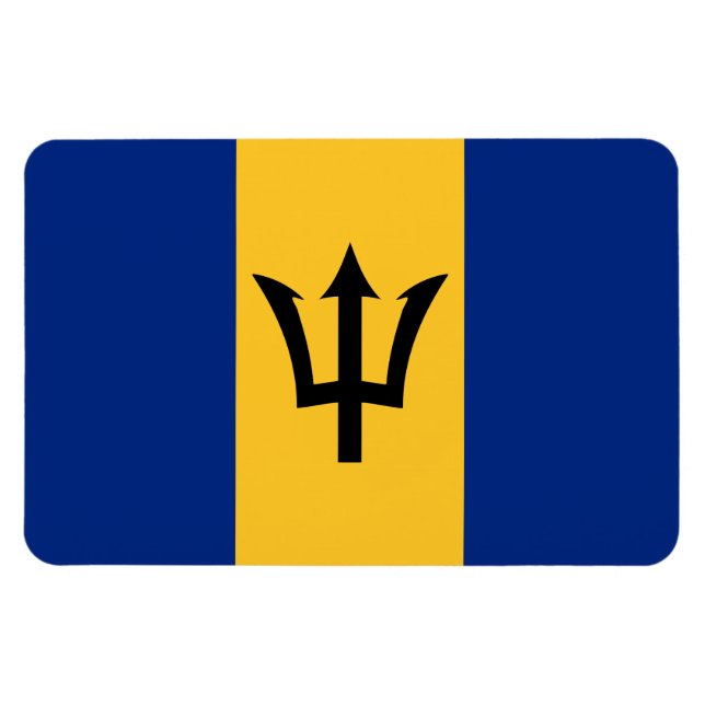 Ímã Bandeira Barbados (Horizontal)
