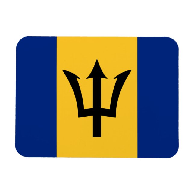 Ímã Bandeira Barbados (Horizontal)