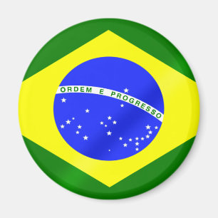 Imã Bandeira brasileira de presentes e de camisetas de