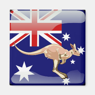 Imã Bandeira brilhante australiana