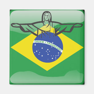 Imã Bandeira brilhante brasileira