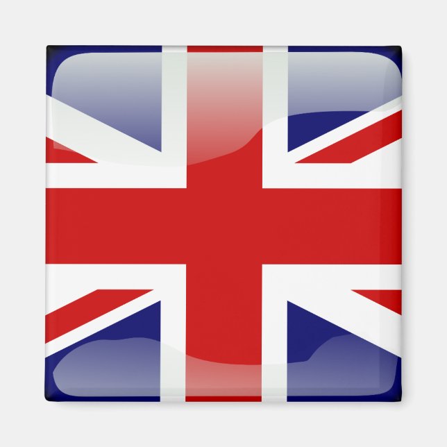 Imã Bandeira brilhante britânica (Frente)