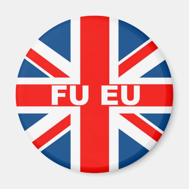 Imã Bandeira britânica anti-UE (Frente)