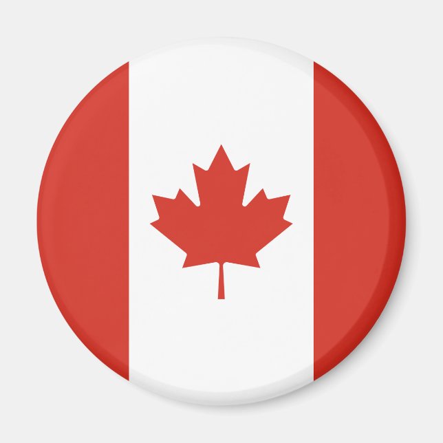 Imã Bandeira Canadense Patriótica (Frente)