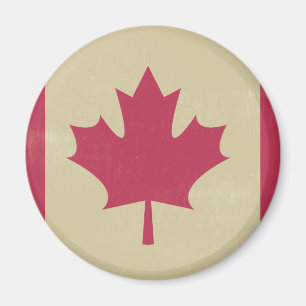 Imã bandeira canadiana grunge