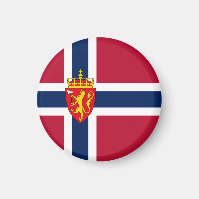 Imã Bandeira/Casaco de armas da Noruega (Frente)