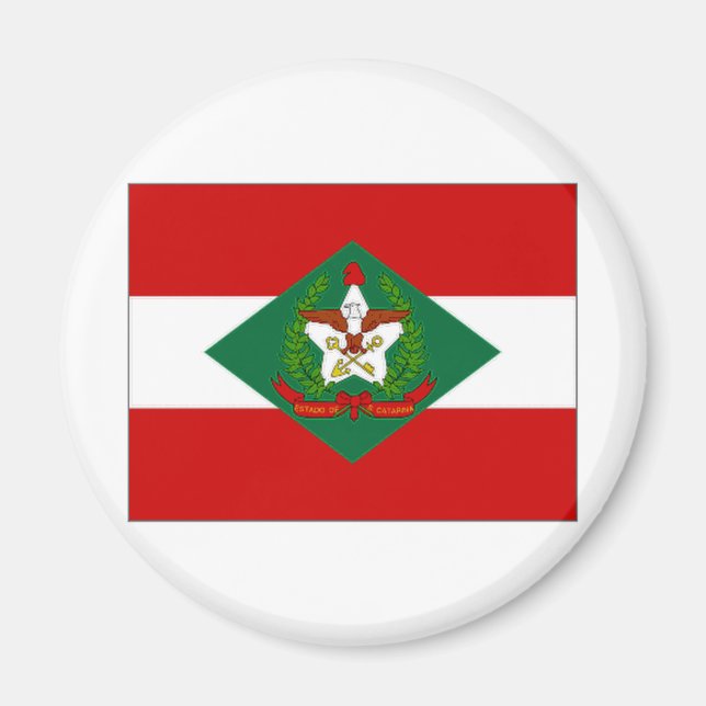 Imã Bandeira Catarina do Brasil Papais noeis (Frente)