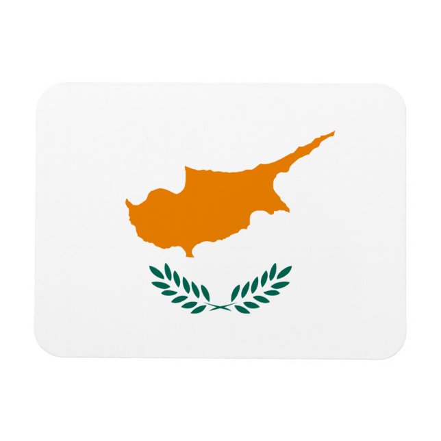 Ímã Bandeira cipriota (Horizontal)