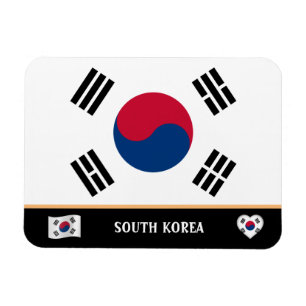 Ímã Bandeira coreana e viagem coreano do país / Corei