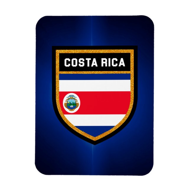 Ímã Bandeira Costa Rica (Vertical)