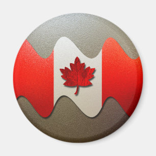 Imã Bandeira-Cromo de Canadá por Shirley Taylor