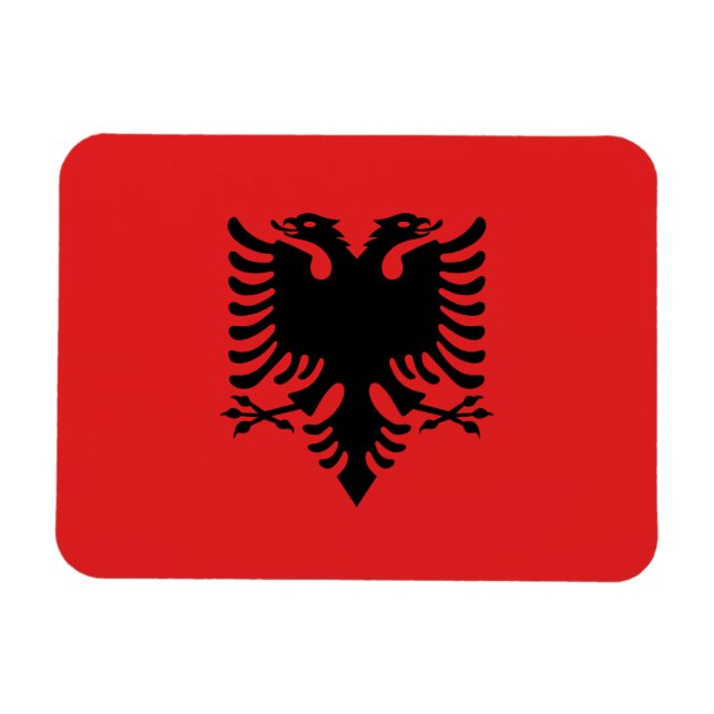 Ímã Bandeira da Albânia (Horizontal)