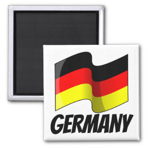 Imã Bandeira da Alemanha, rotulada