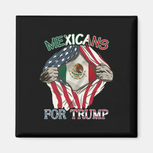 Imã Bandeira da Amizade EUA México Para Trump 2024
