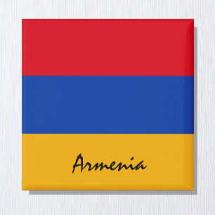 Imã Bandeira da Armênia e fãs de férias e esporte n