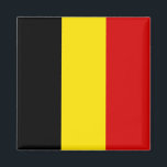 Imã Bandeira da Bélgica<br><div class="desc">A bandeira da Bélgica é feita de linhas negras,  amarelas e vermelhas. É um presente excelente para aqueles que amam a Bélgica ou têm uma herança belga. Este design também está disponível em muitos outros produtos para você escolher.</div>