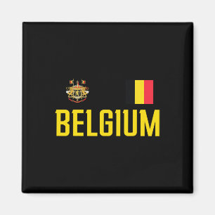 Imã Bandeira da Bélgica Belgie Footll Fã de Futebol Ho
