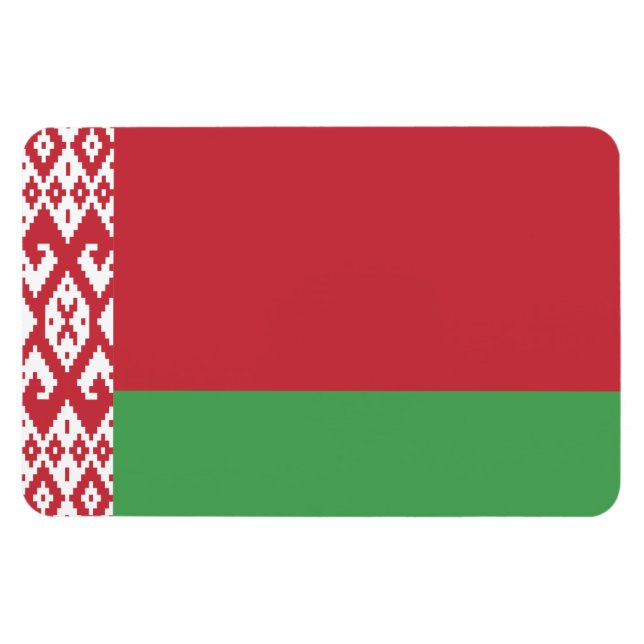 Ímã Bandeira da Bielorrússia (Horizontal)