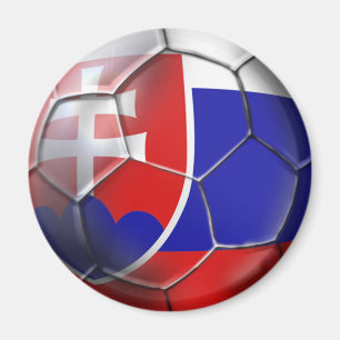 Imã Bandeira da bola de futebol de Slovakia de