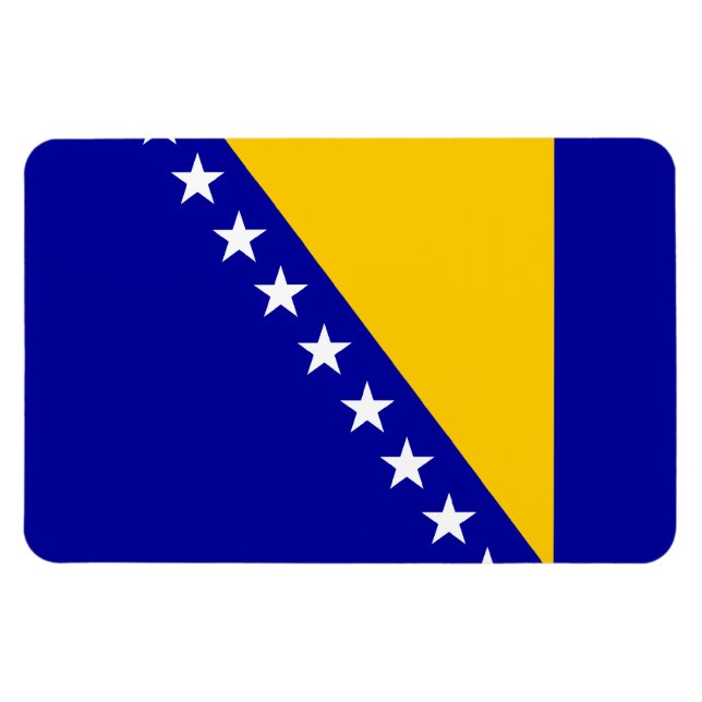 Ímã Bandeira da Bósnia-Herzegovina (Horizontal)