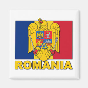 Imã Bandeira da brasão de Romania