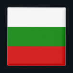 Imã Bandeira da Bulgária<br><div class="desc">A bandeira da Bulgária é um presente de excelente para aqueles que amam a Bulgária ou aqueles que têm uma herança búlgara. As cores da bandeira da Bulgária são brancas,  verdes e vermelhas. Este design também está disponível em muitos outros produtos para você escolher.</div>