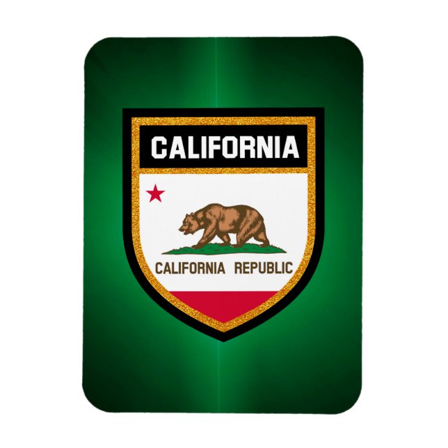 Ímã Bandeira da Califórnia (Vertical)