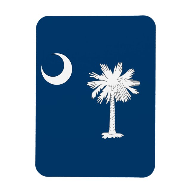 Ímã bandeira da Carolina do Sul (Vertical)