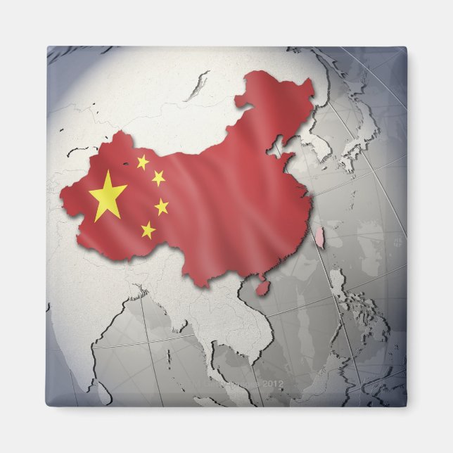 Imã Bandeira da China (Frente)