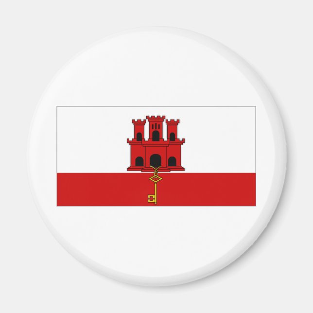Imã Bandeira da Cidade de Gibraltar (Frente)