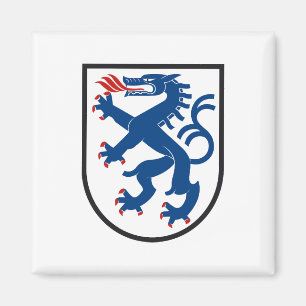 Imã bandeira da cidade de Ingolstadt alemanha símbolo