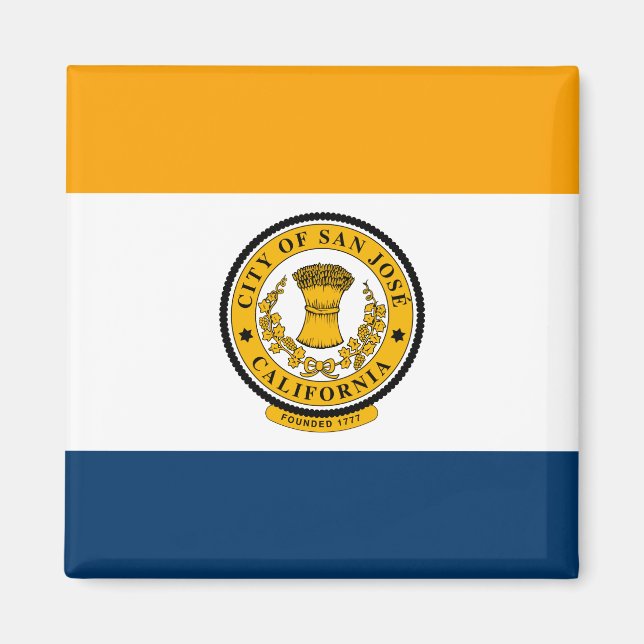 Imã Bandeira da cidade de San José (Califórnia) (Frente)