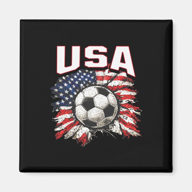Imã Bandeira da Copa de 2026 Futebol Orgulho Diversão  (Frente)