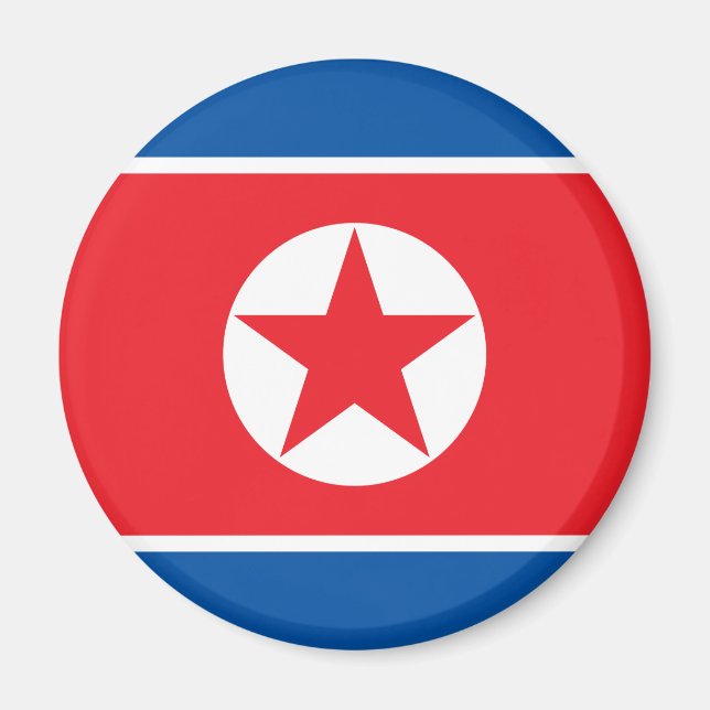 Imã Bandeira da Coreia do Norte (Frente)