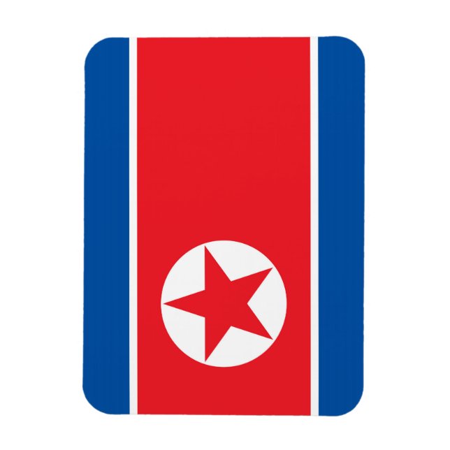 Ímã Bandeira da Coreia do Norte (Vertical)