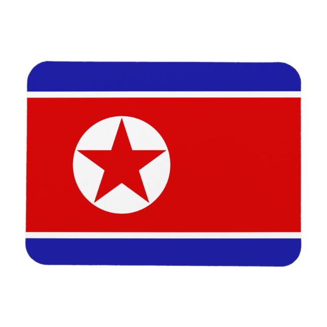 Ímã Bandeira da Coreia do Norte (Horizontal)