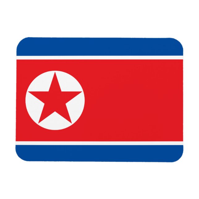 Ímã Bandeira da Coreia do Norte (Horizontal)