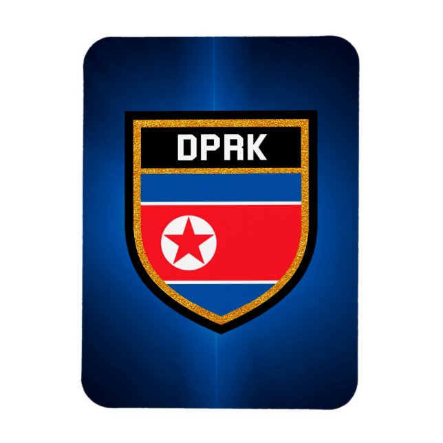 Ímã Bandeira da Coreia do Norte (Vertical)