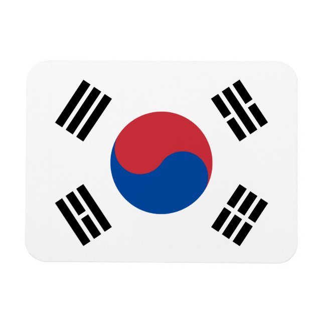 Ímã Bandeira da Coreia do Sul (Horizontal)